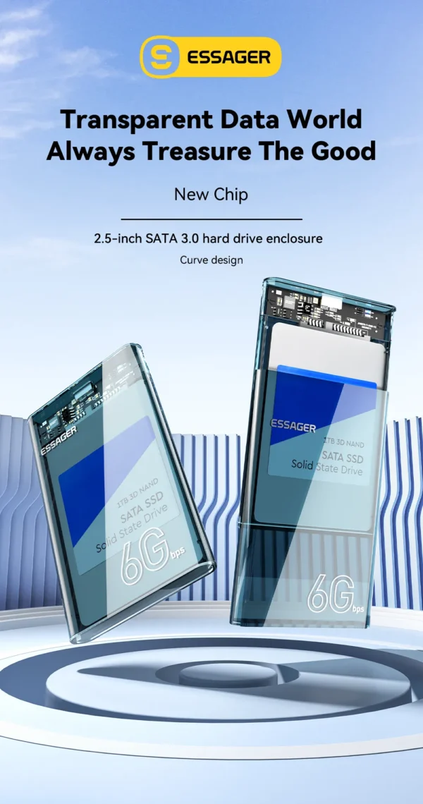 Essager 6Gbps 2.5 inch SATA3.0 Box USB 3.0 HDD/SSD Enclosure - Image 10