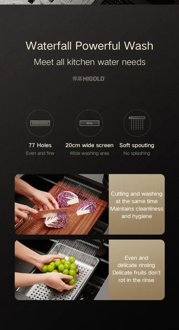 HIGOLD Handmade Waterfall Sink - Image 2