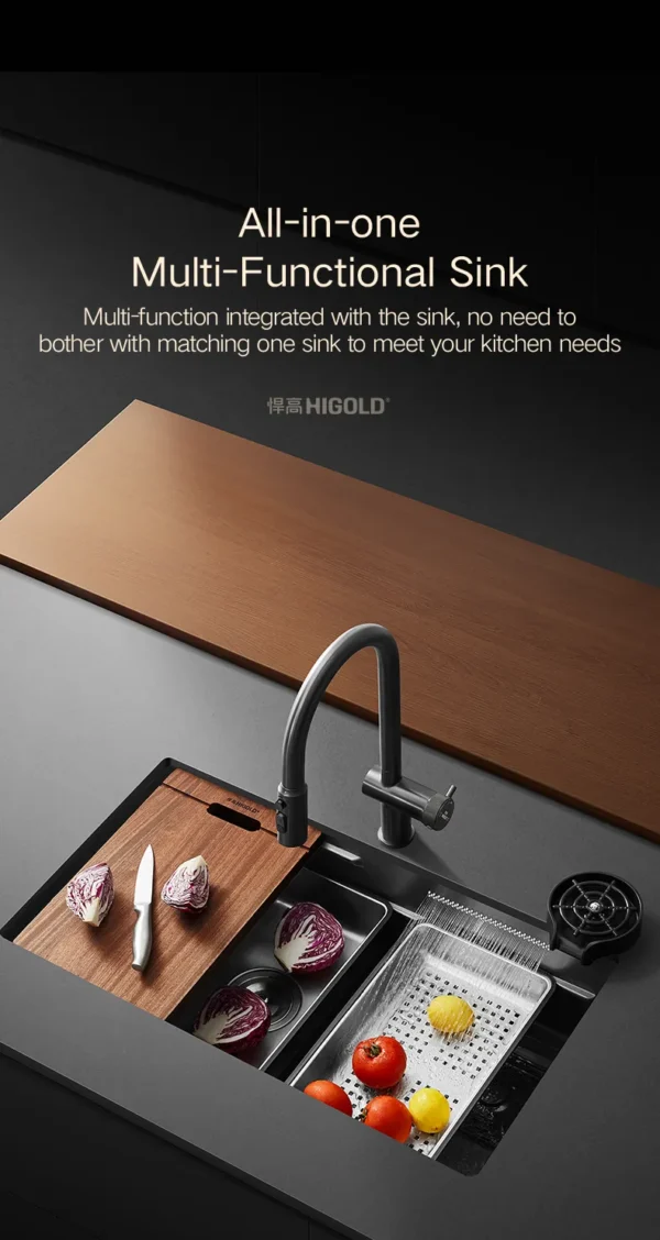 HIGOLD Handmade Waterfall Sink - Image 3