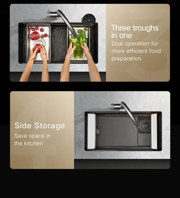 HIGOLD Handmade Waterfall Sink - Image 4