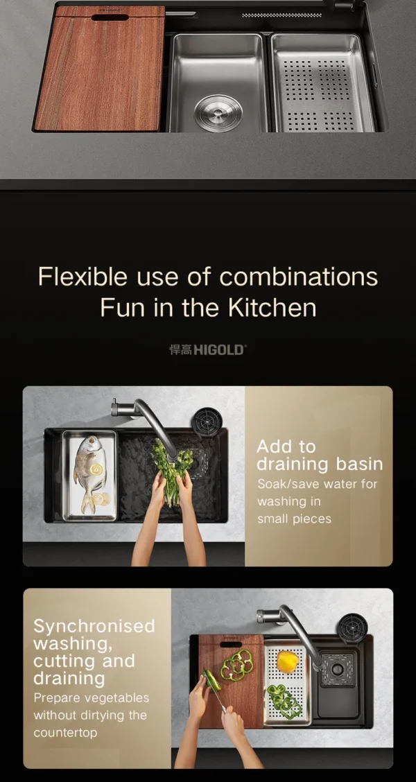 HIGOLD Handmade Waterfall Sink - Image 14