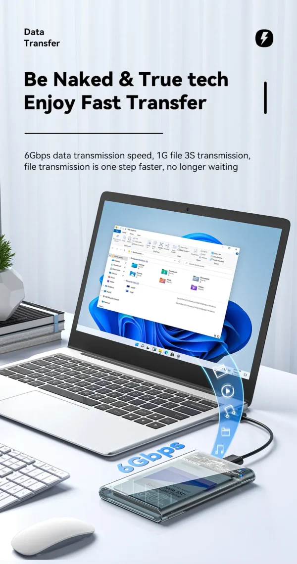 Essager 6Gbps 2.5 inch SATA3.0 Box USB 3.0 HDD/SSD Enclosure - Image 6