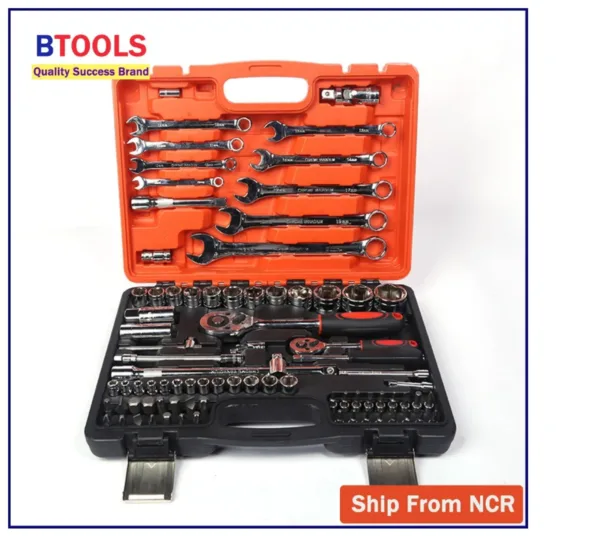 Btools 82pcs Car Repair Tools Socket Wrench Set - Image 10